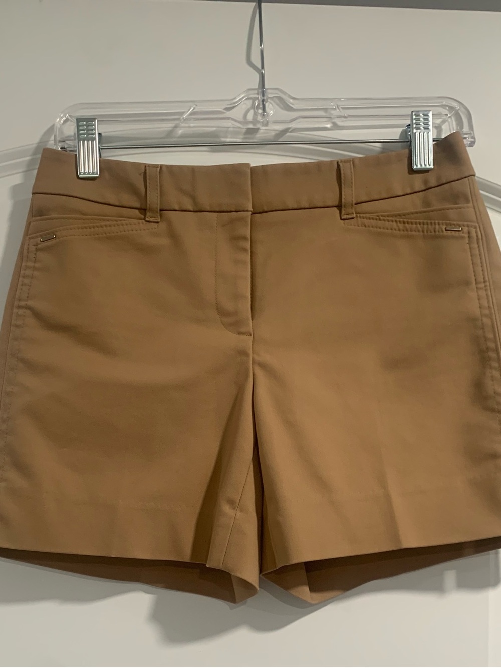 White House Black Market Women's Camel/Tan Tailored Shorts